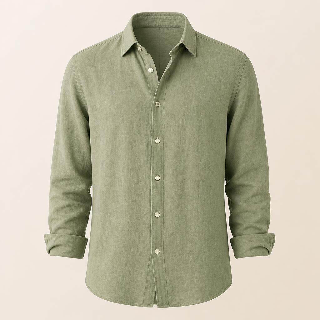 Casual Linen Blend Shirt