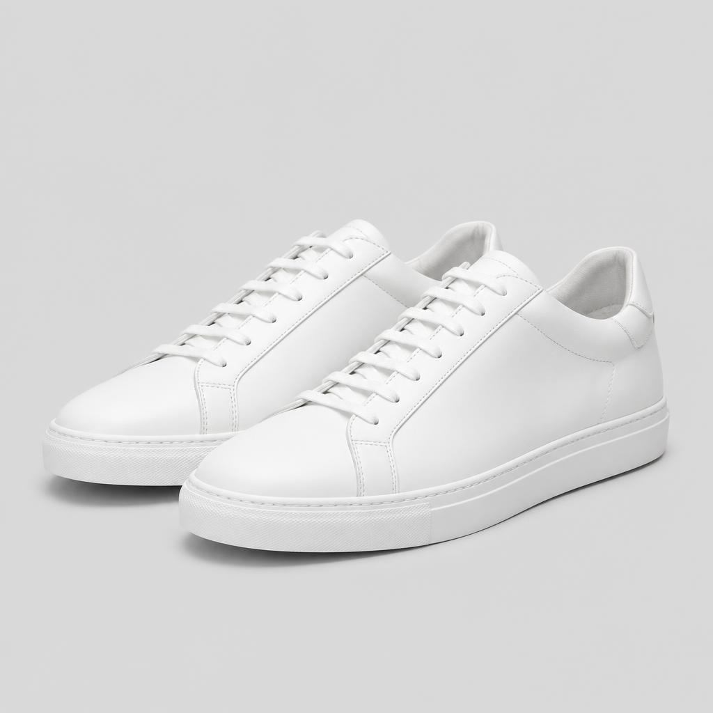 Minimal Leather-Look Sneaker